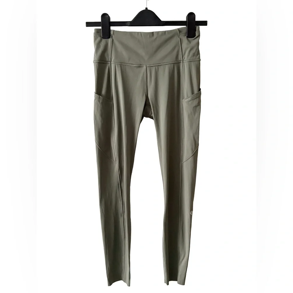 Lululemon Base Pace High-Rise Pocket Tight 25” – Dark Olive – Size 6 - Picture 2 of 6